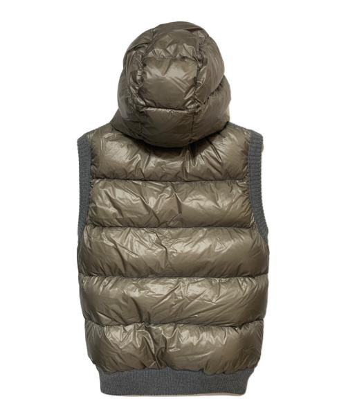MONCLER（モンクレール）MONCLER (モンクレール) MAGLIONE TRICOT GILET ダウンベスト グレー サイズ:Ｌの古着・服飾アイテム