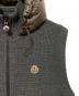 MONCLER (モンクレール) MAGLIONE TRICOT GILET ダウンベスト グレー サイズ:Ｌ：50000円