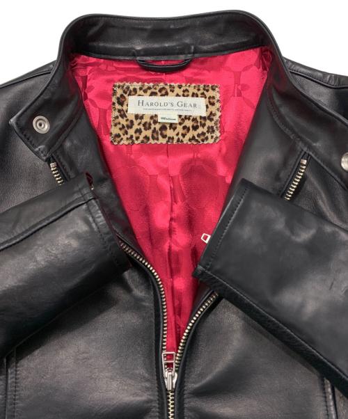 HAROLDS GEAR（ハロルズギア）HAROLDS GEAR (ハロルズギア) レザージャケット ブラック サイズ:Mの古着・服飾アイテム
