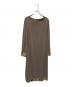 LEONARD（レオナール）の古着「長袖ワンピース」｜ブラウン