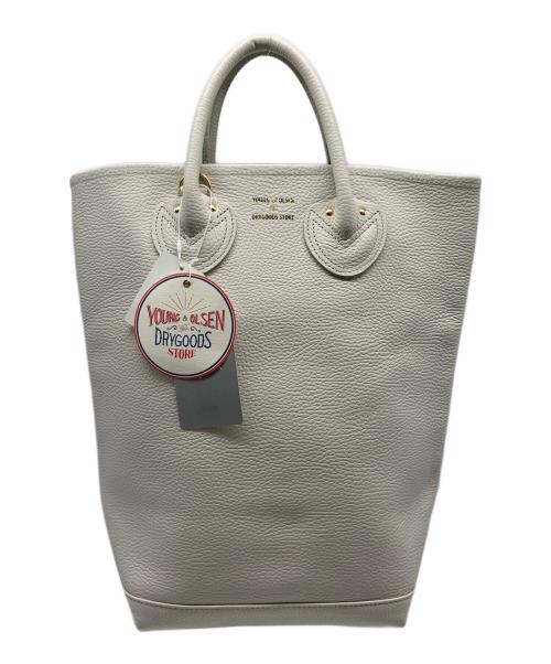 YOUNG & OLSEN The DRYGOODS STORE（ヤングアンドオルセン ザ ドライグッズストア）YOUNG & OLSEN The DRYGOODS STORE (ヤングアンドオルセン ザ ドライグッズストア) EMBOSSED LEATHER HAVERSACK アイボリー 未使用品の古着・服飾アイテム