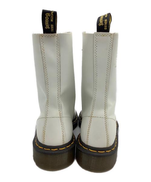 Dr.Martens（ドクターマーチン）Dr.Martens (ドクターマーチン) 10ホールロングブーツ ホワイト サイズ:UK4の古着・服飾アイテム