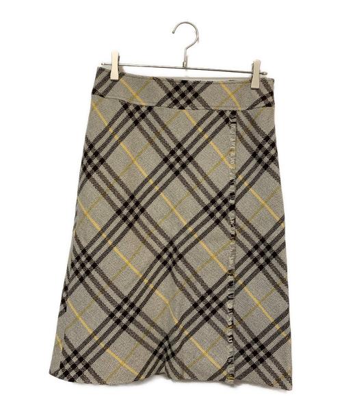 BURBERRY LONDON（バーバリーロンドン）BURBERRY LONDON (バーバリーロンドン) ノバチェックウールスカート グレー サイズ:40の古着・服飾アイテム