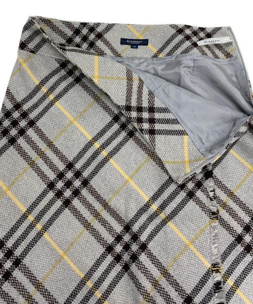 BURBERRY LONDON（バーバリーロンドン）BURBERRY LONDON (バーバリーロンドン) ノバチェックウールスカート グレー サイズ:40の古着・服飾アイテム
