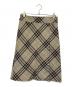 BURBERRY LONDON（バーバリーロンドン）の古着「ノバチェックウールスカート」｜グレー