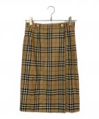 Burberry'sバーバリーズ）の古着「ノバチェックラップスカート」｜ベージュ