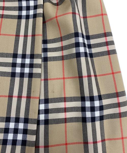 Burberry's（バーバリーズ）Burberry's (バーバリーズ) ノバチェックラップスカート ベージュ サイズ:40の古着・服飾アイテム