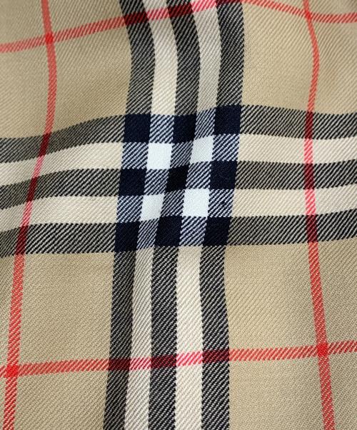 Burberry's（バーバリーズ）Burberry's (バーバリーズ) ノバチェックラップスカート ベージュ サイズ:40の古着・服飾アイテム