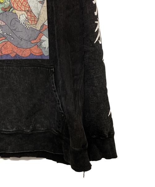 DeliveryHells（-）DeliveryHells (-) プルオーバーパーカー ブラック サイズ:XLの古着・服飾アイテム