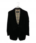 BURBERRY BLACK LABELバーバリーブラックレーベル）の古着「ベロアテーラードジャケット」｜ブラウン