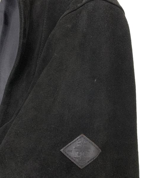 THE CRIMIE（ザ クライミー）THE CRIMIE (ザ クライミー) SUEDE LEATHER CARDIGAN ブラック サイズ:Mの古着・服飾アイテム
