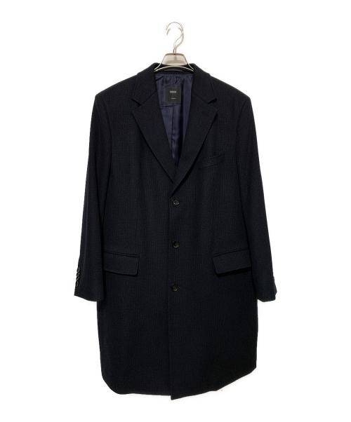 BOSS HUGO BOSS（ボス ヒューゴボス）BOSS HUGO BOSS (ボス ヒューゴボス) カシミア混ウールチェスターコート ブラック サイズ:US46の古着・服飾アイテム