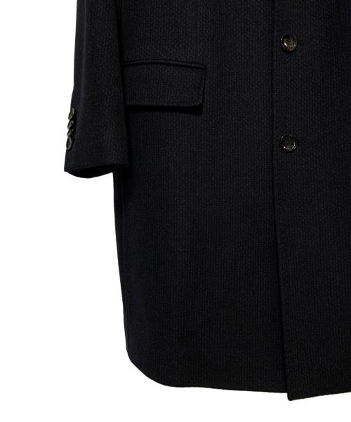 BOSS HUGO BOSS（ボス ヒューゴボス）BOSS HUGO BOSS (ボス ヒューゴボス) カシミア混ウールチェスターコート ブラック サイズ:US46の古着・服飾アイテム
