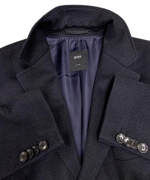 BOSS HUGO BOSS（ボス ヒューゴボス）BOSS HUGO BOSS (ボス ヒューゴボス) カシミア混ウールチェスターコート ブラック サイズ:US46の古着・服飾アイテム