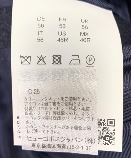 BOSS HUGO BOSS（ボス ヒューゴボス）BOSS HUGO BOSS (ボス ヒューゴボス) カシミア混ウールチェスターコート ブラック サイズ:US46の古着・服飾アイテム