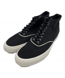 HOMME PLISSE ISSEY MIYAKE×WAKOUWA（オム プリッセ イッセイ ミヤケ×ワクワ）の古着「×WAKOUWA デッキシューズ」｜ブラック