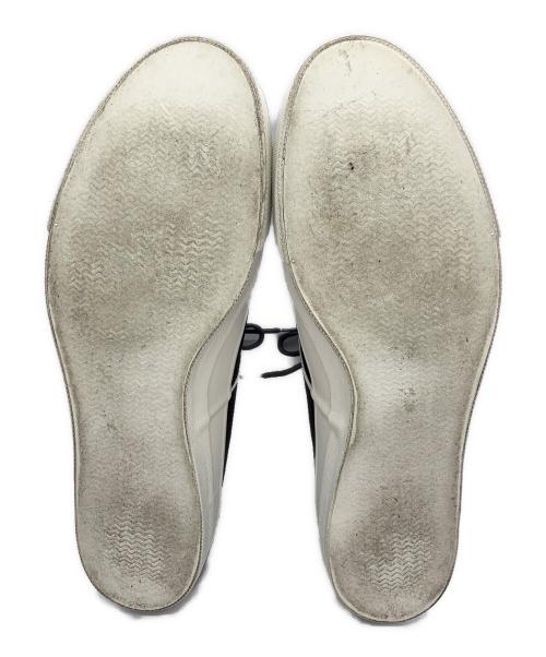 HOMME PLISSE ISSEY MIYAKE（オム プリッセ イッセイ ミヤケ）HOMME PLISSE ISSEY MIYAKE (オム プリッセ イッセイ ミヤケ) WAKOUWA (ワクワ) ×WAKOUWA デッキシューズ ブラック サイズ:28の古着・服飾アイテム