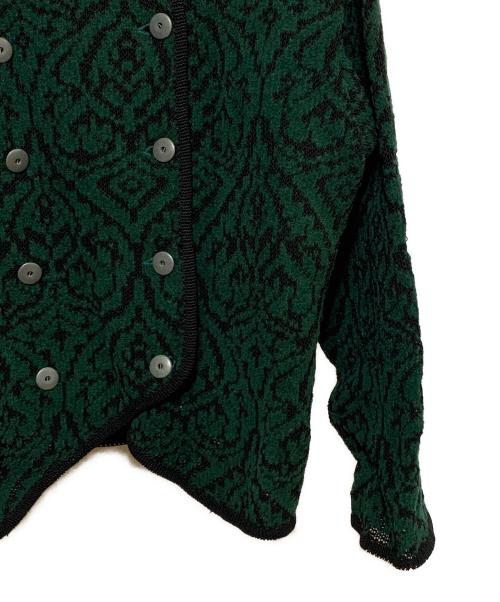 Jean Paul GAULTIER（ジャンポールゴルチェ）Jean Paul GAULTIER (ジャンポールゴルチェ) ニットジャケット グリーン サイズ:9の古着・服飾アイテム