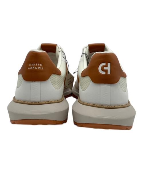 COLE HAAN（コールハーン）COLE HAAN (コールハーン) CH X UNITED ARROWS アッシュランド ゴルフ ホワイト×ブラウン サイズ:9 1/2Mの古着・服飾アイテム