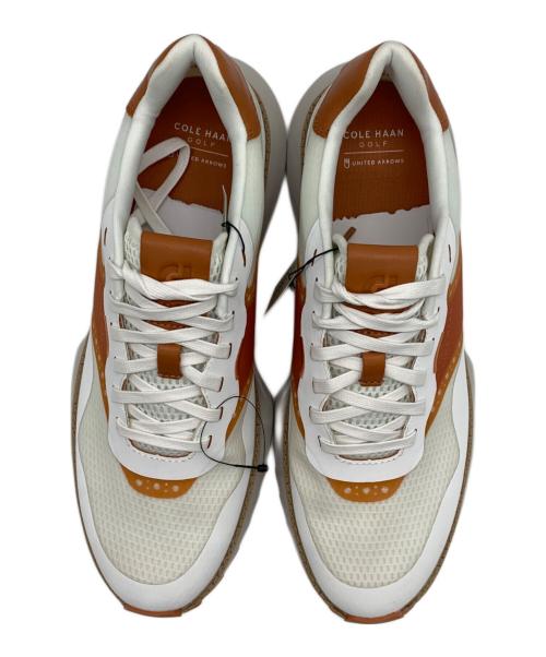 COLE HAAN（コールハーン）COLE HAAN (コールハーン) CH X UNITED ARROWS アッシュランド ゴルフ ホワイト×ブラウン サイズ:9 1/2Mの古着・服飾アイテム