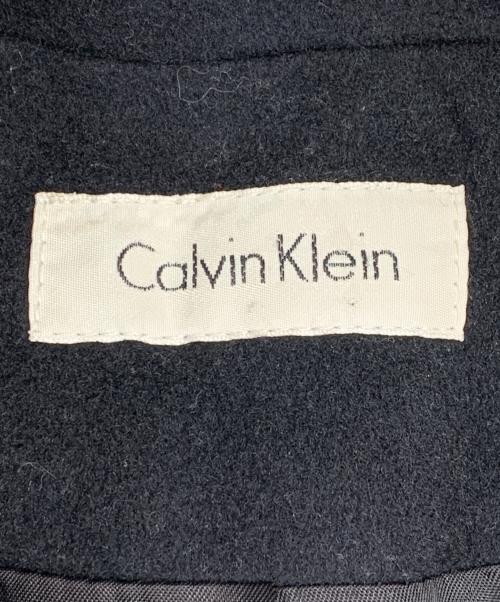 Calvin Klein（カルバンクライン）Calvin Klein (カルバンクライン) ダブルチェスターコート ブラック サイズ:4の古着・服飾アイテム