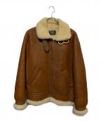 US SHEEPSKINUSシープスキン）の古着「B-3ムートンジャケット」｜ブラウン