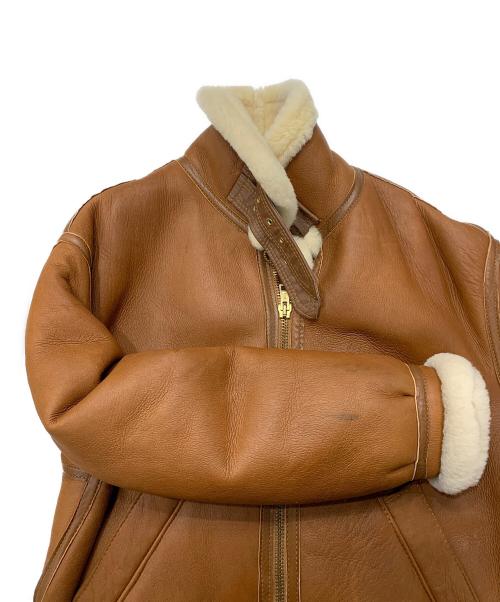 US SHEEPSKIN（USシープスキン）US SHEEPSKIN (USシープスキン) B-3ムートンジャケット ブラウン サイズ:Mの古着・服飾アイテム