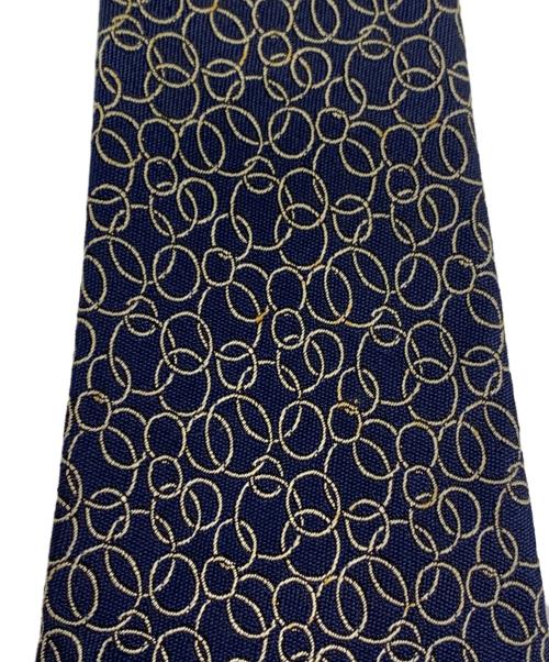 HERMES（エルメス）HERMES (エルメス) シルクネクタイ ネイビー サイズ:表記無しの古着・服飾アイテム