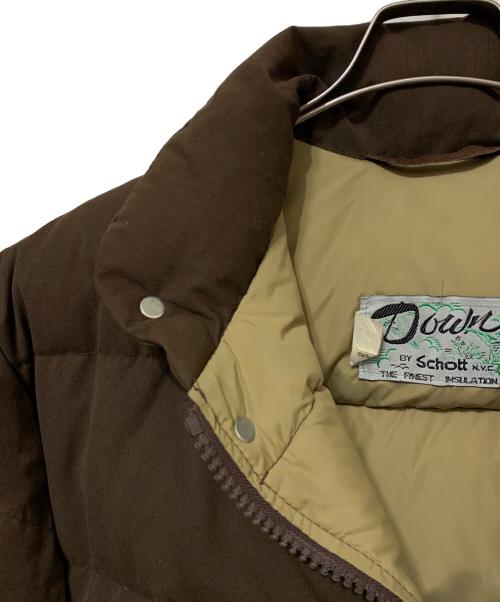 Schott（ショット）Schott (ショット) ダウンジャケット ブラウン サイズ:Mの古着・服飾アイテム