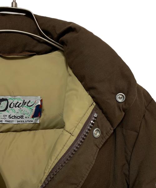 Schott（ショット）Schott (ショット) ダウンジャケット ブラウン サイズ:Mの古着・服飾アイテム
