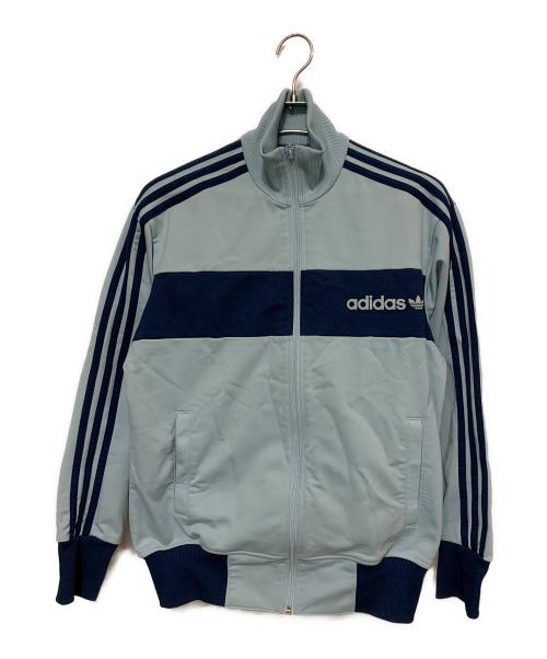adidas（アディダス）adidas (アディダス) 90’sトラックジャケット スカイブルー×ネイビー サイズ:Mの古着・服飾アイテム