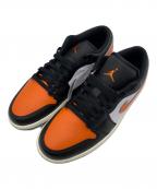 NIKEナイキ）の古着「AIR JORDAN 1 LOW」｜ブラック×オレンジ
