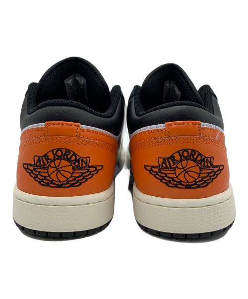 NIKE（ナイキ）NIKE (ナイキ) AIR JORDAN 1 LOW ブラック×オレンジ サイズ:27 未使用品の古着・服飾アイテム