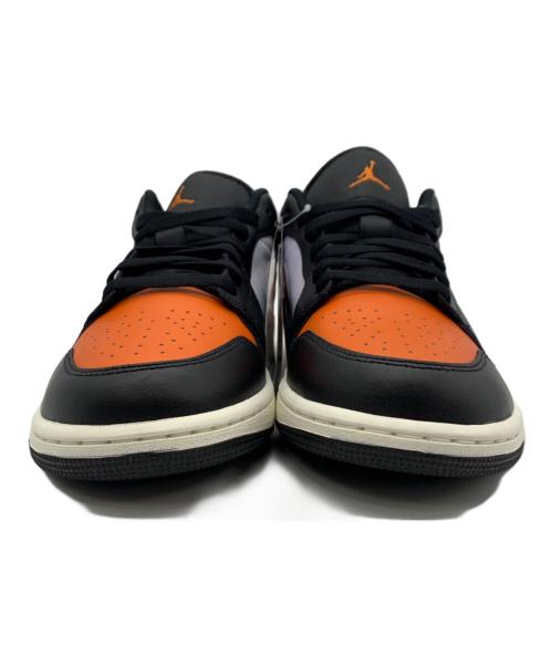 NIKE（ナイキ）NIKE (ナイキ) AIR JORDAN 1 LOW ブラック×オレンジ サイズ:27 未使用品の古着・服飾アイテム