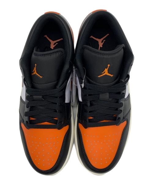 NIKE（ナイキ）NIKE (ナイキ) AIR JORDAN 1 LOW ブラック×オレンジ サイズ:27 未使用品の古着・服飾アイテム