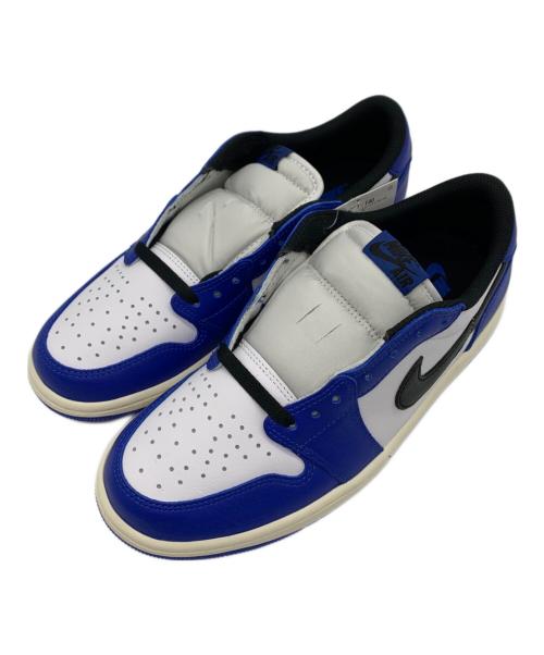 NIKE（ナイキ）NIKE (ナイキ) AIR JORDAN 1 RETRO ブルー×ホワイト サイズ:27 未使用品の古着・服飾アイテム