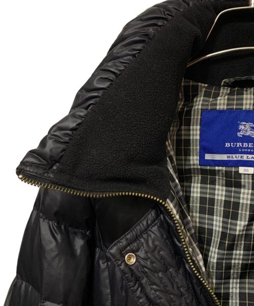 BURBERRY BLUE LABEL（バーバリー ブルー レーベル）BURBERRY BLUE LABEL (バーバリーロンドンブルーレーベル) ダウンコート ブラック サイズ:38の古着・服飾アイテム
