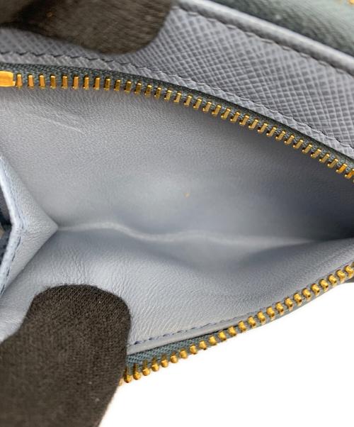 PRADA（プラダ）PRADA (プラダ) サフィアーノレザーキーチェーン スカイブルーの古着・服飾アイテム