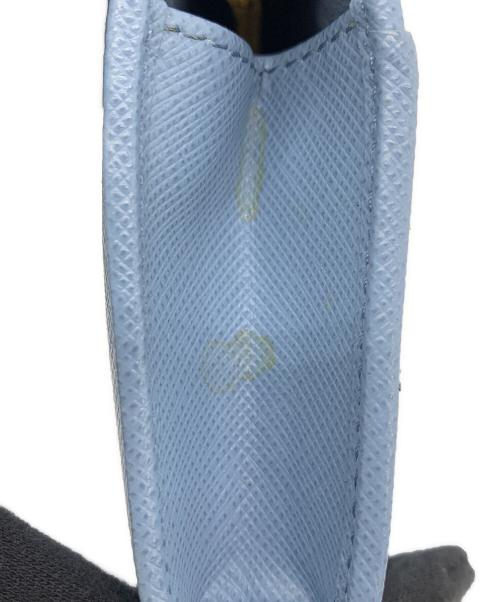 PRADA（プラダ）PRADA (プラダ) サフィアーノレザーキーチェーン スカイブルーの古着・服飾アイテム