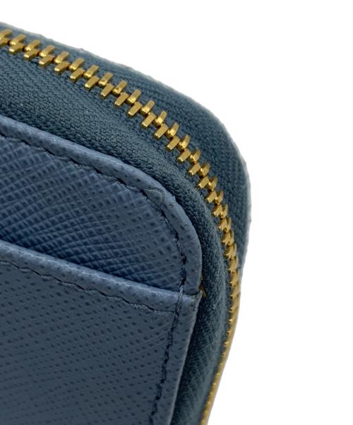 PRADA（プラダ）PRADA (プラダ) サフィアーノレザーキーチェーン スカイブルーの古着・服飾アイテム