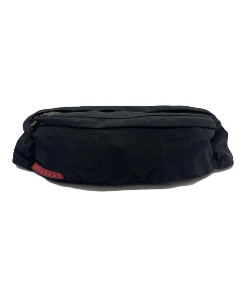 PRADA（プラダ）PRADA (プラダ) ナイロンウエストポーチ ブラックの古着・服飾アイテム
