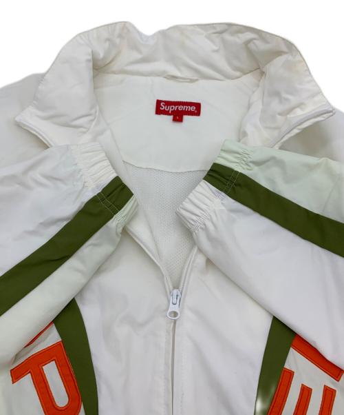 SUPREME（シュプリーム）SUPREME (シュプリーム) curve track jaket supreme ホワイト×グリーン×オレンジ サイズ:Ｌの古着・服飾アイテム
