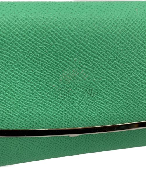 Salvatore Ferragamo（サルヴァトーレ フェラガモ）Salvatore Ferragamo (サルヴァトーレ フェラガモ) ガンチーニ 長財布 グリーンの古着・服飾アイテム