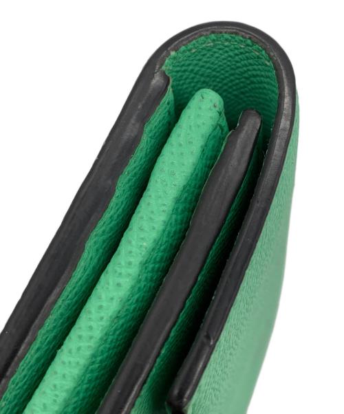 Salvatore Ferragamo（サルヴァトーレ フェラガモ）Salvatore Ferragamo (サルヴァトーレ フェラガモ) ガンチーニ 長財布 グリーンの古着・服飾アイテム