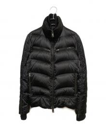 AKM（エーケーエム）の古着「キルティング レイヤード スキー ダウンジャケット」｜ブラック