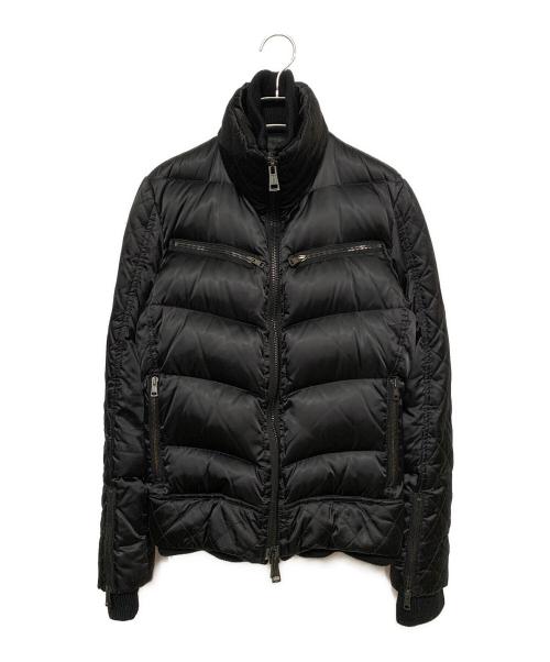 AKM（エーケーエム）AKM (エーケーエム) キルティング レイヤード スキー ダウンジャケット ブラック サイズ:Sの古着・服飾アイテム