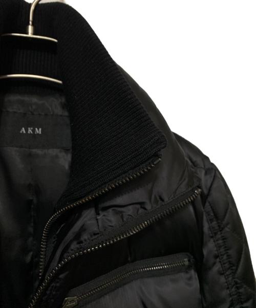 AKM（エーケーエム）AKM (エーケーエム) キルティング レイヤード スキー ダウンジャケット ブラック サイズ:Sの古着・服飾アイテム