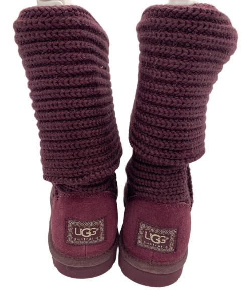 UGG（アグ）UGG (アグ) ニットブーツ パープル サイズ:23の古着・服飾アイテム