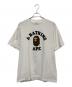 A BATHING APE（ア ベイシング エイプ）の古着「CAMO COLLEGE TEE」｜ホワイト