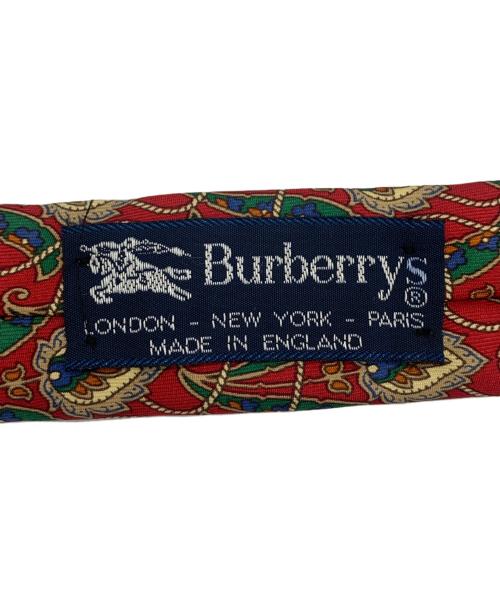 BURBERRY（バーバリー）BURBERRY (バーバリー) シルクネクタイ レッド サイズ:記載なしの古着・服飾アイテム